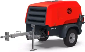 Portable diesel air compressor