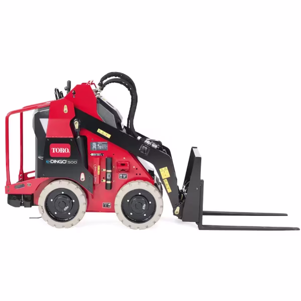 The Toro E-Dingo® 500 is an innovative, battery-powered compact utility loader designed for zero-emission performance in indoor and outdoor environments.